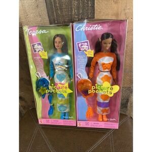 Barbie Christie Teresa Picture Pockets Doll 2000 Vintage Mattel #28703 28702